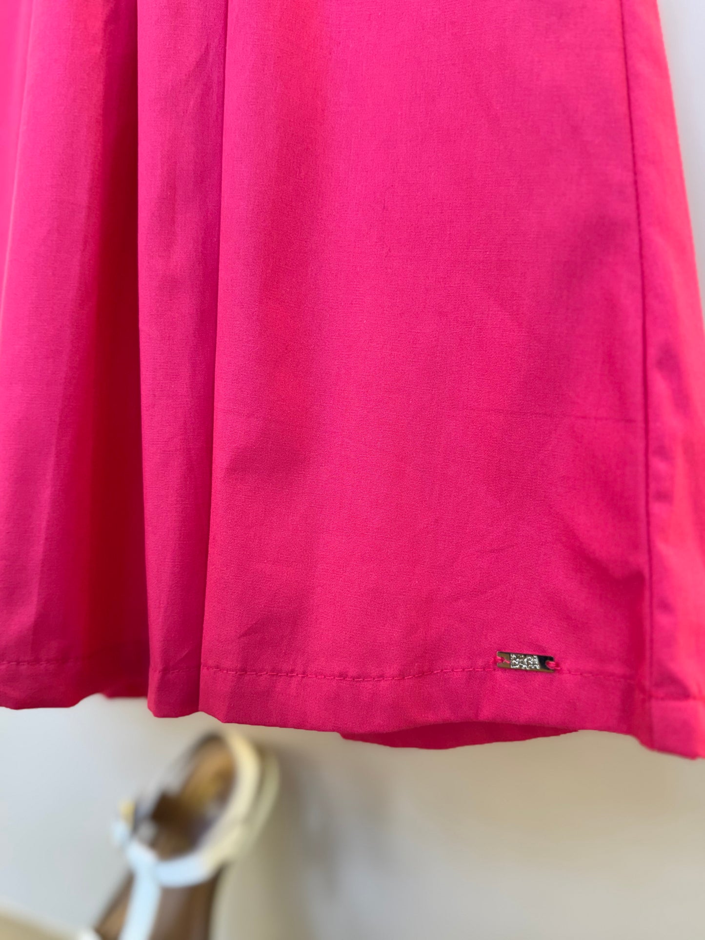 Vestido Infantil Jumper Gola Branca e Pregas - Beabá