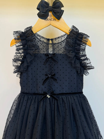 Vestido Infantil Tule Preto - Petit Cherie