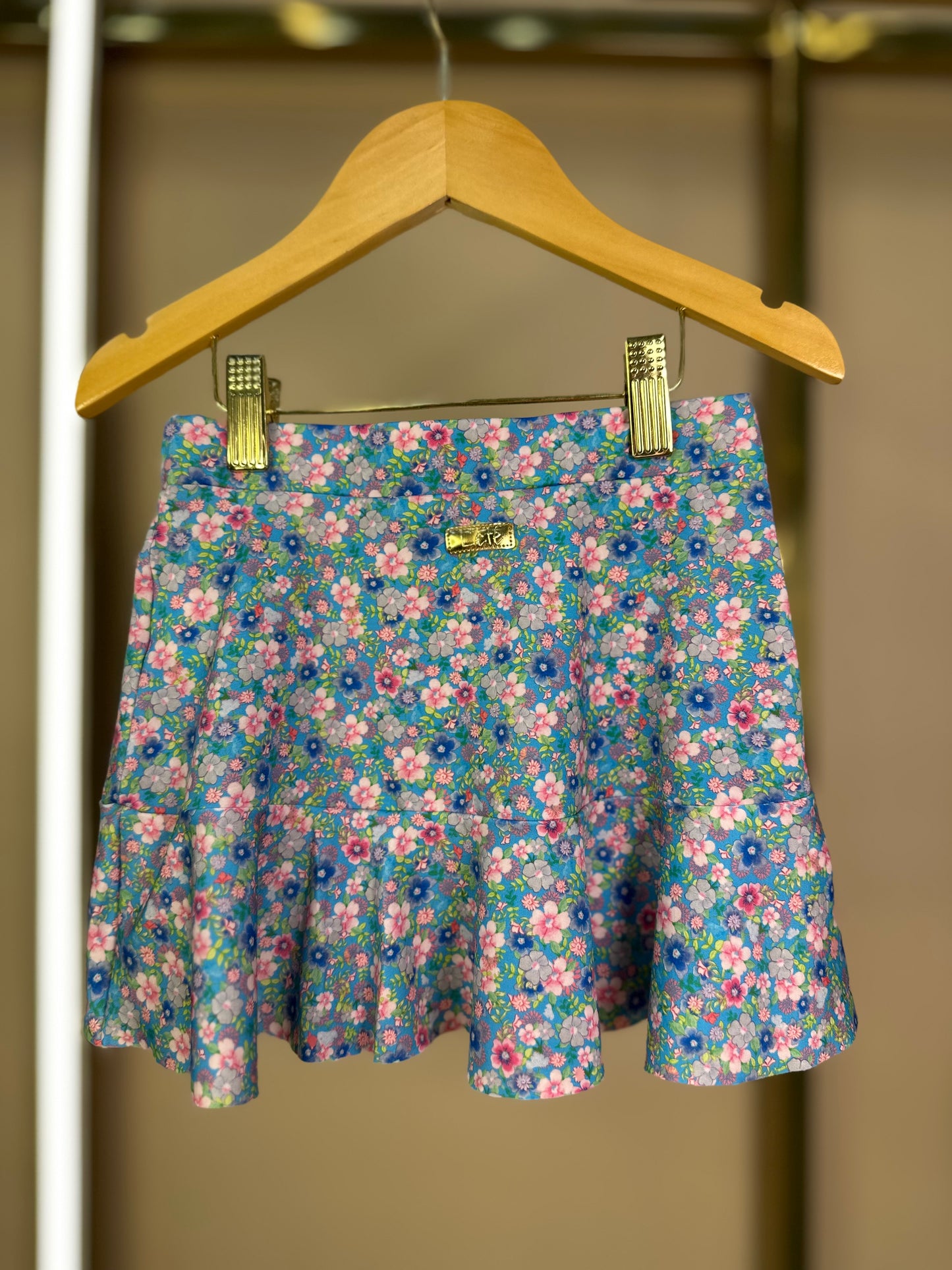 Saia Infantil Babado Floral - L'été