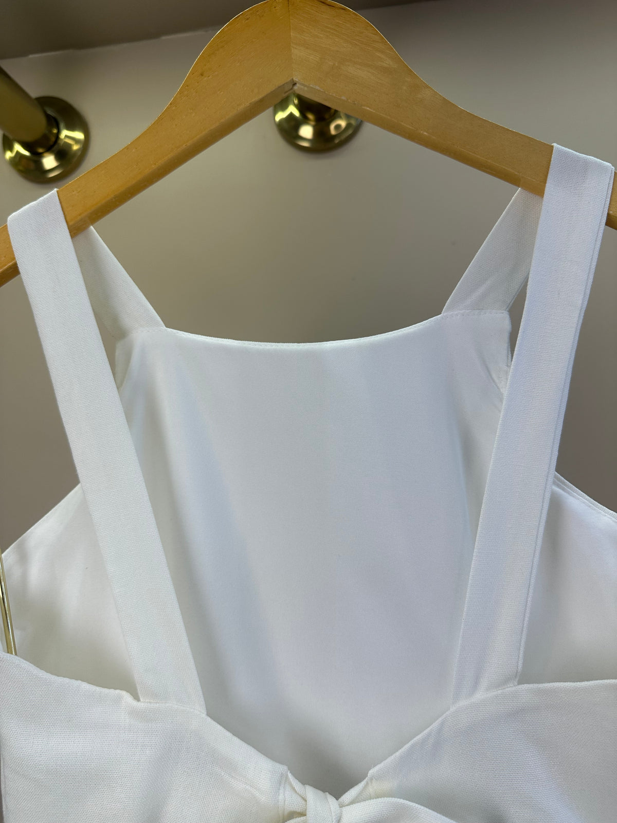 Vestido Teen de Linho Acinturada - Vanilla Cream