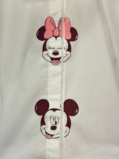 Conjunto infantil Camisa Minnie Off White e Calça Flare Jeans - Animê Petite