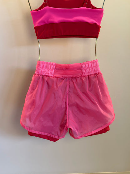 Conjunto Infantil Top Sara Maxxi e Shorts Dani Oncinha Pink - Siri Sport