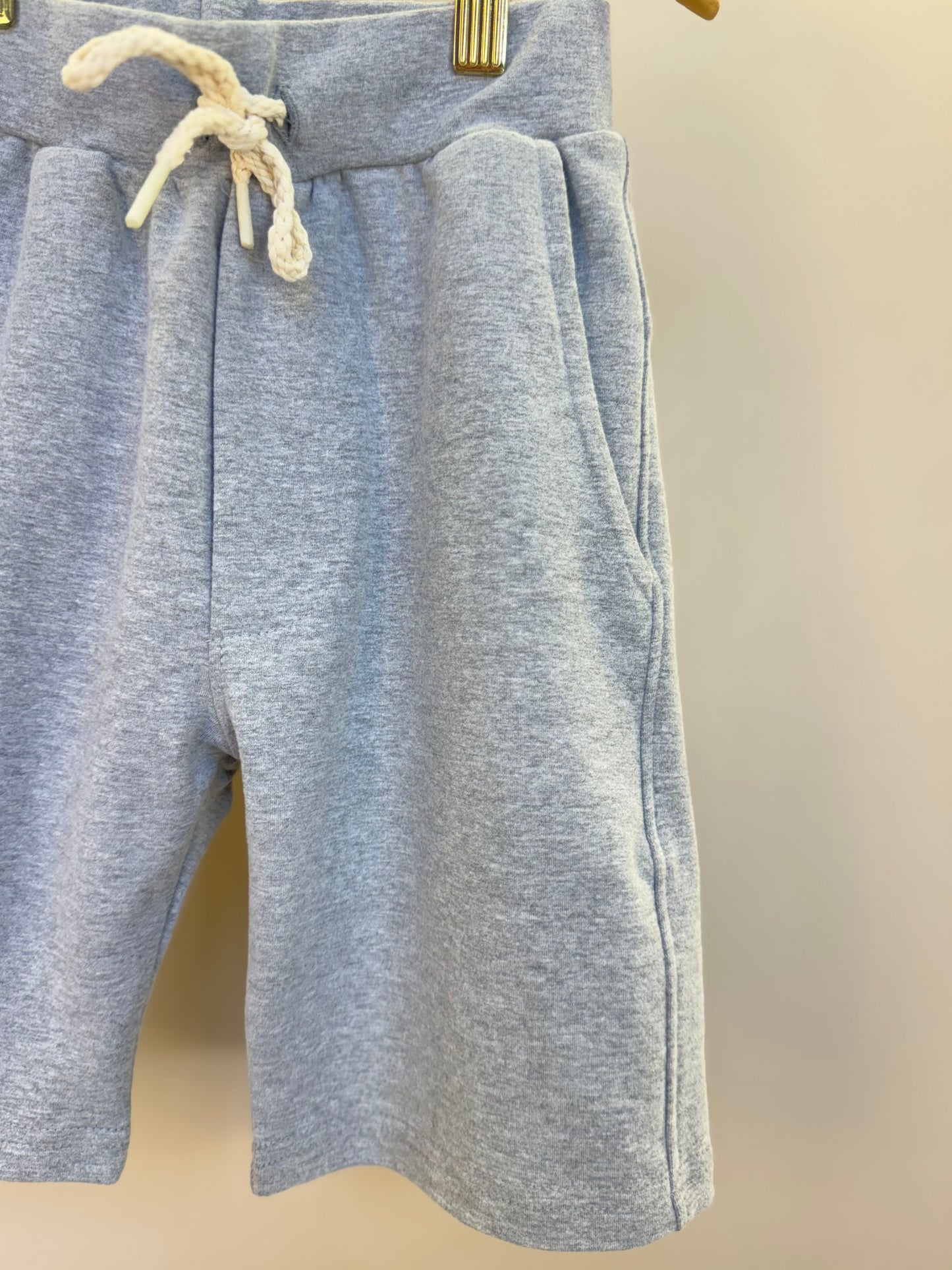 Bermuda Infantil Moletom Básica Cinza - Dame