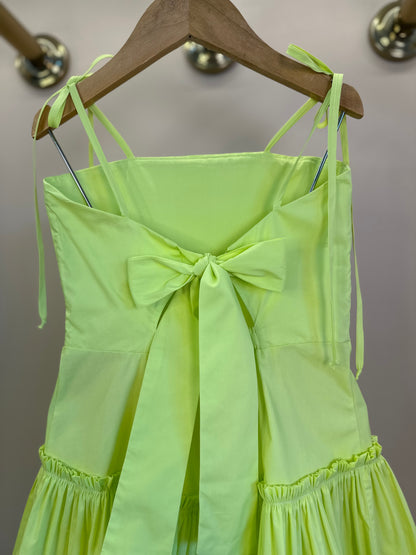 Vestido Infantil Algodão Tomas Laço Costas Lima - Petit Cherie
