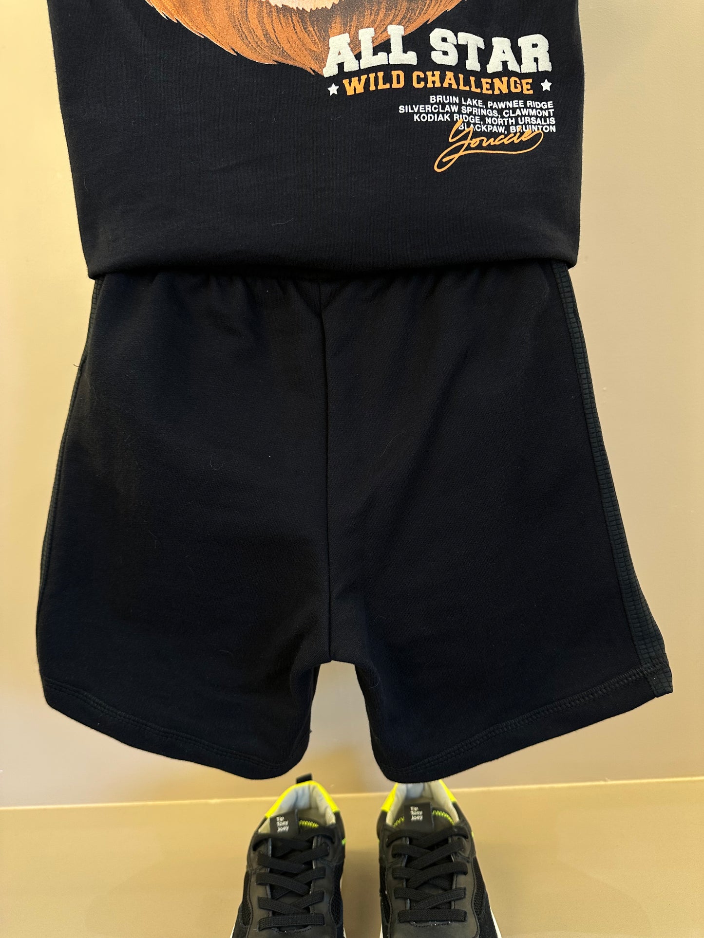 Conjunto Infantil T- Shirt Estampa Bear League e Bermuda - Youccie