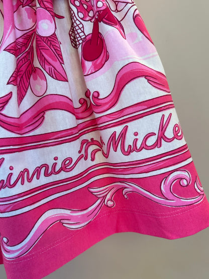 Conjunto Infantil  Blusa Minnie Mundo e Saia Minnie - Animê