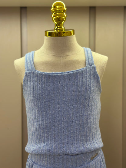 Conjunto Infantil Blusa com Casaco e Calça Azul - Luluzinha