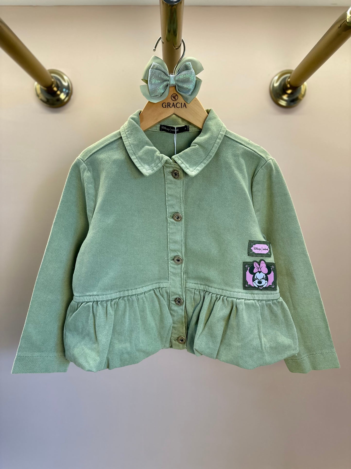 Jaqueta Infantil Minnie Verde Forest - Animê
