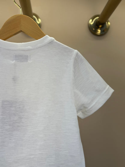 Camiseta Infantil MC Teddy Ski Off White - Dame