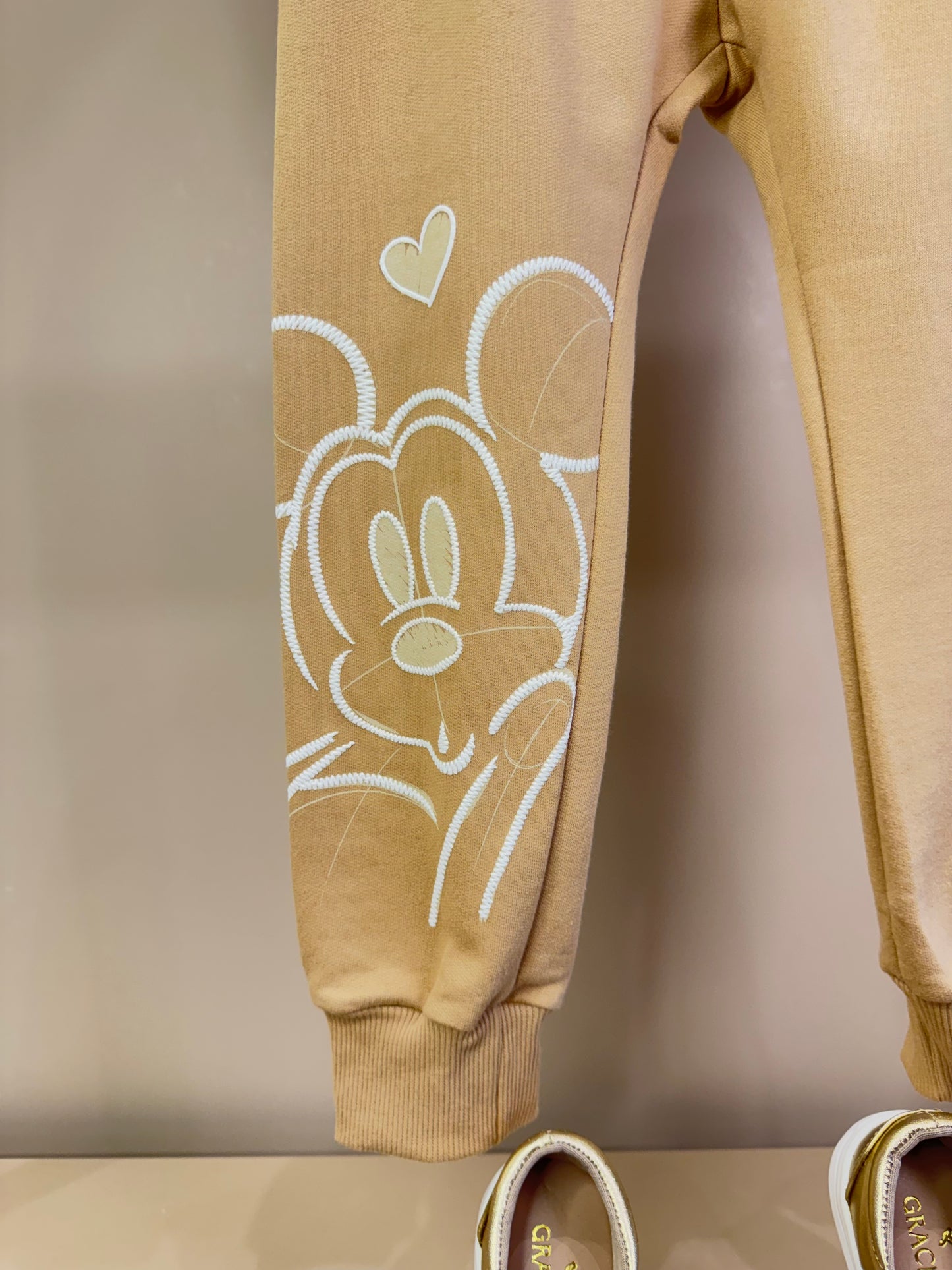 Conjunto Infantil Blusa de Moletom Minnie Laço Paisley e Calça de Moletom Minnie - Animê