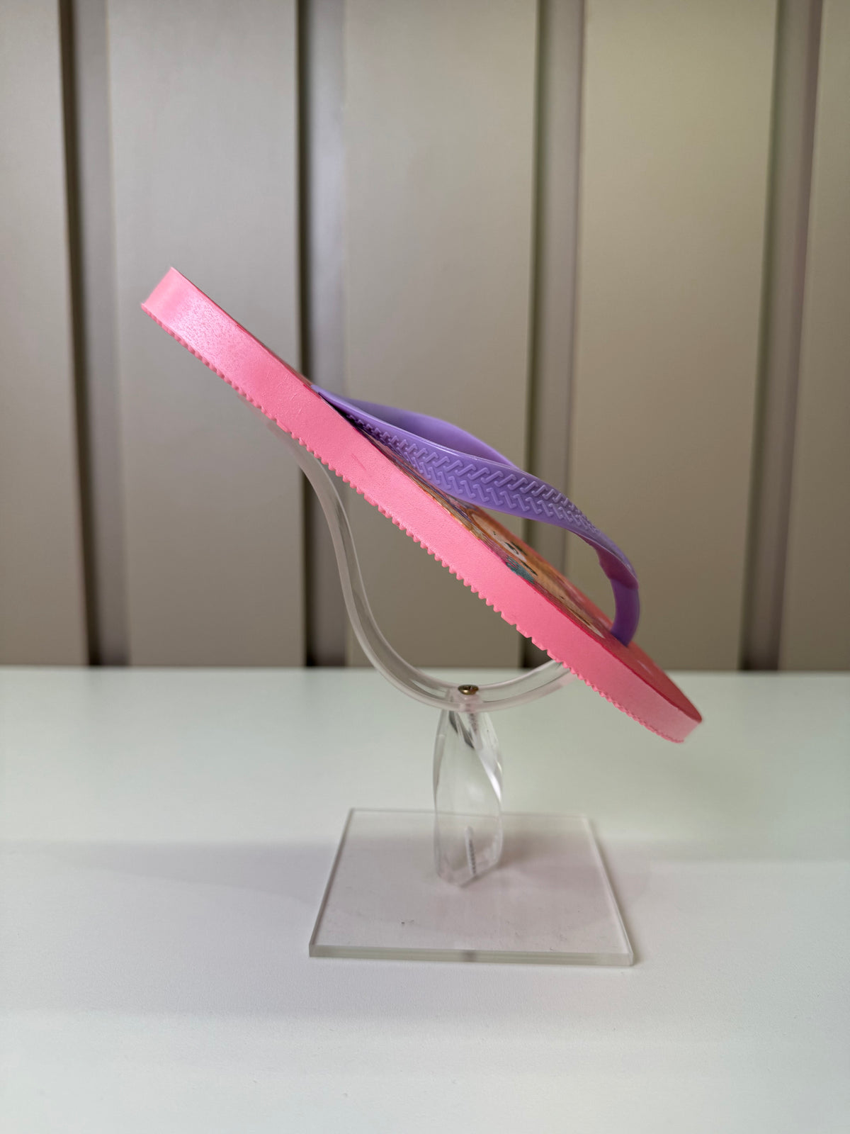 Chinelo Infantil Rosa Ursinha Com Sorvete e Bolsinha - Infanti