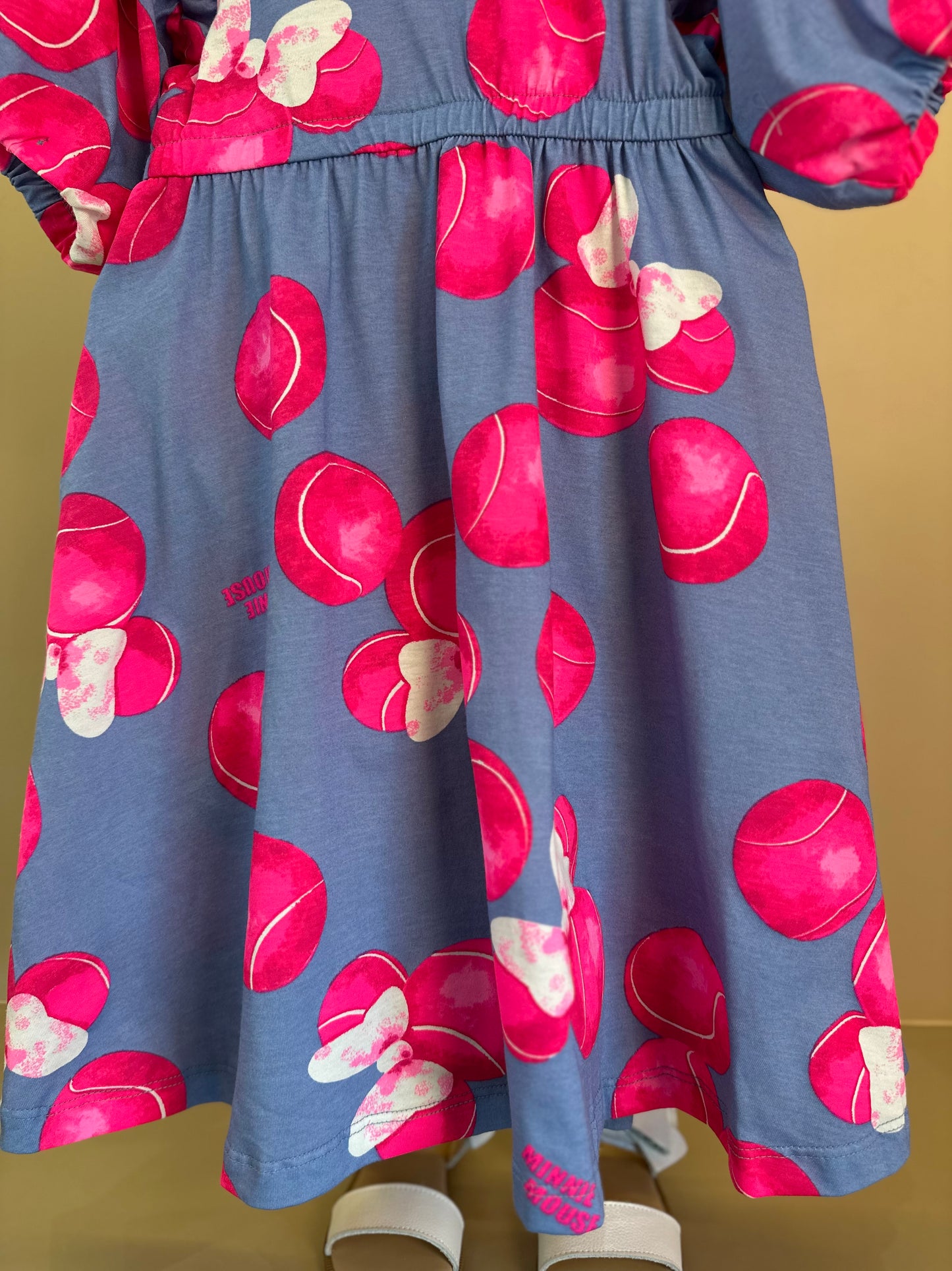 Vestido Infantil Minnie Bolas Tennis Pink - Animê