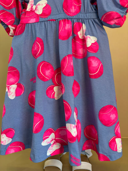 Vestido Infantil Minnie Bolas Tennis Pink - Animê
