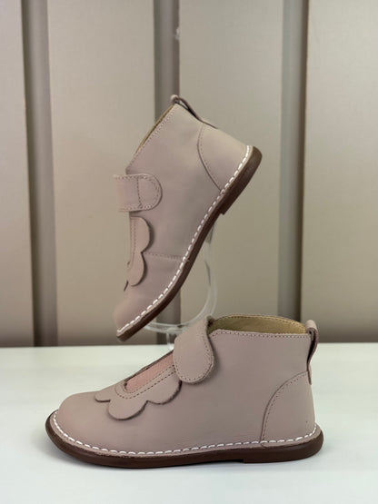Bota Infantil Couro Bem-Me-Quer Rose - Petit Cheval