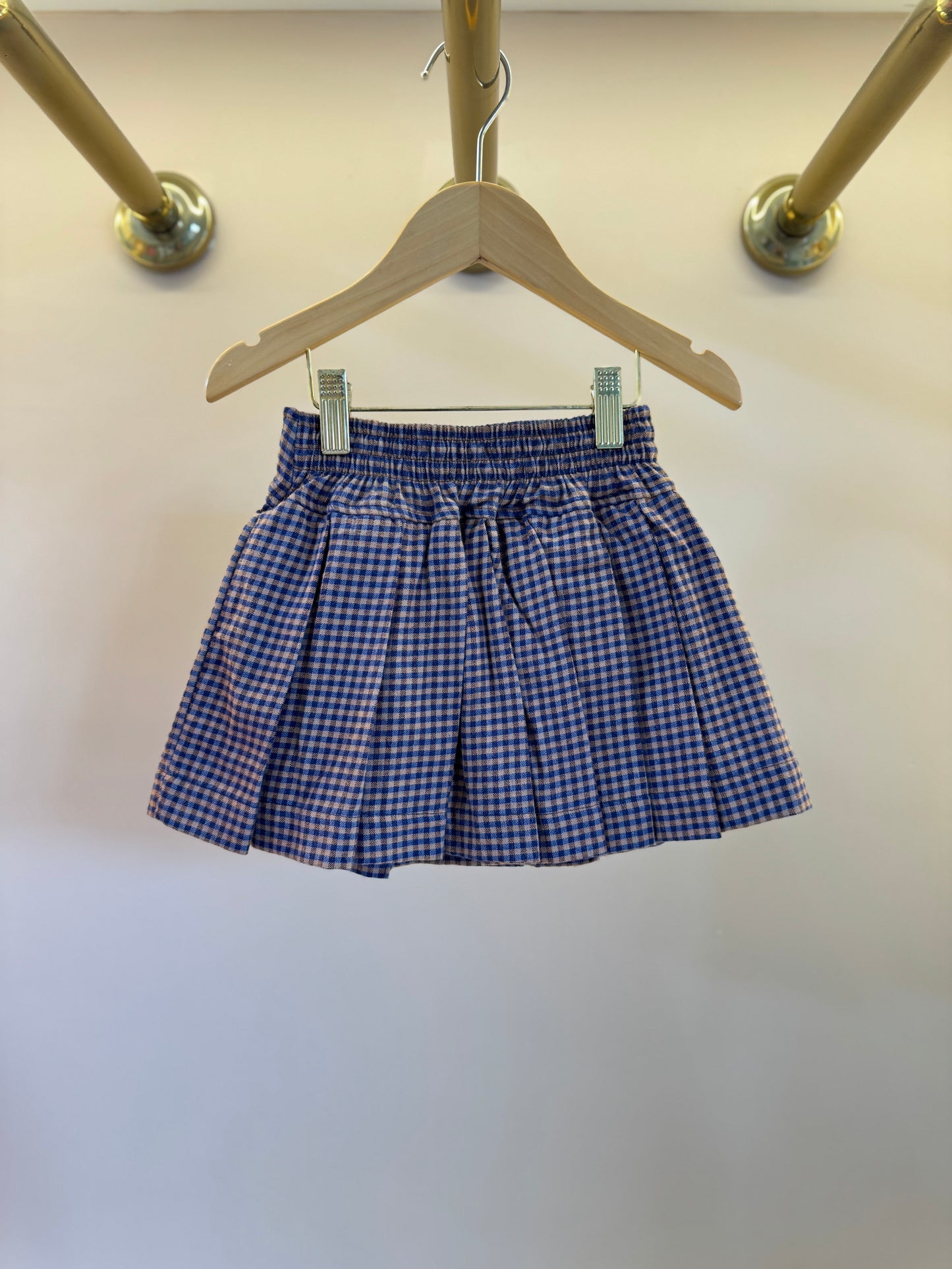 Saias-shorts Infantil Xadrez Pregas - Pituchinhus