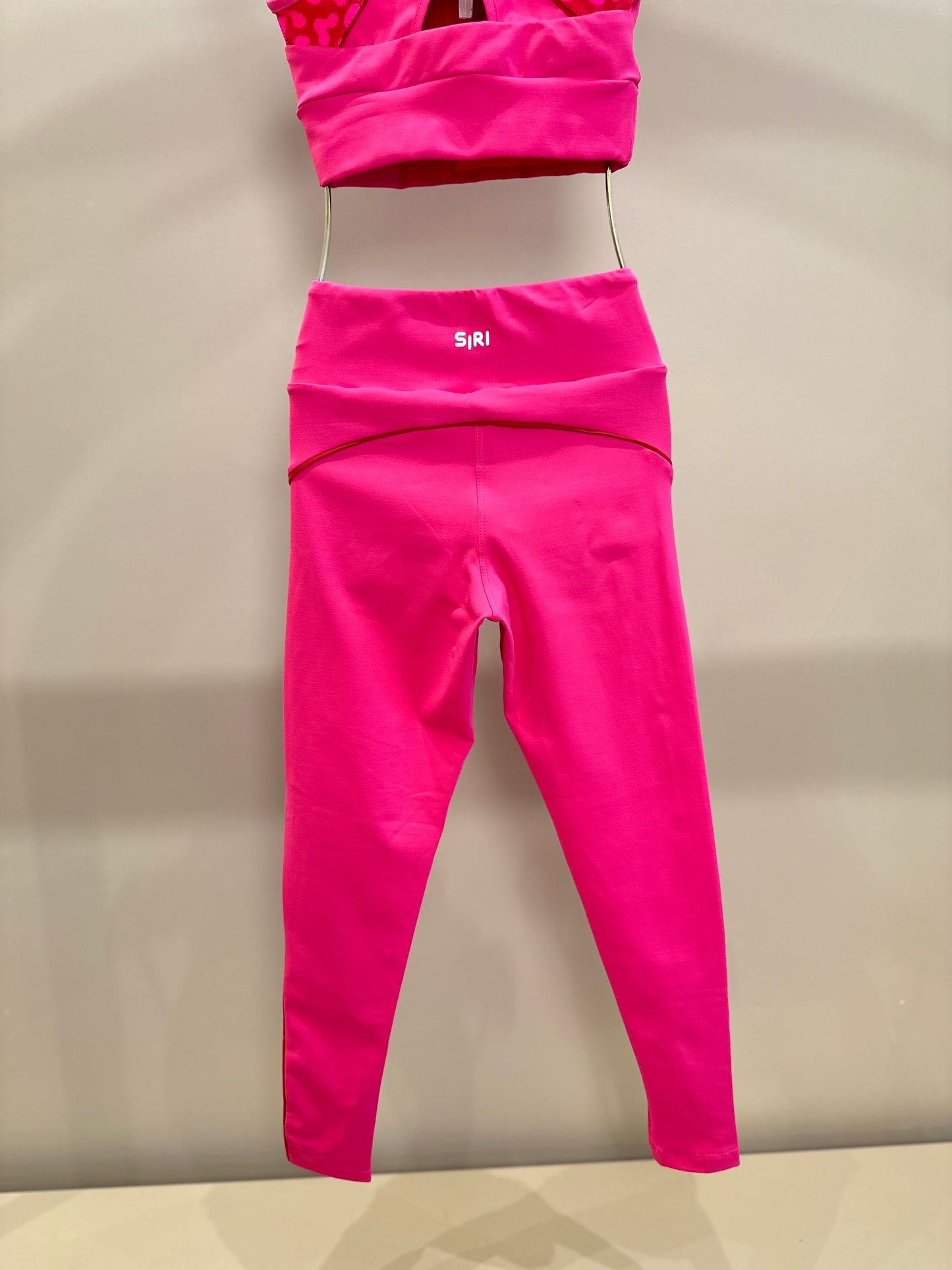 Conjunto Infantil Top e Legging Fuseau Atena Oncinha Pink - Siri Sport