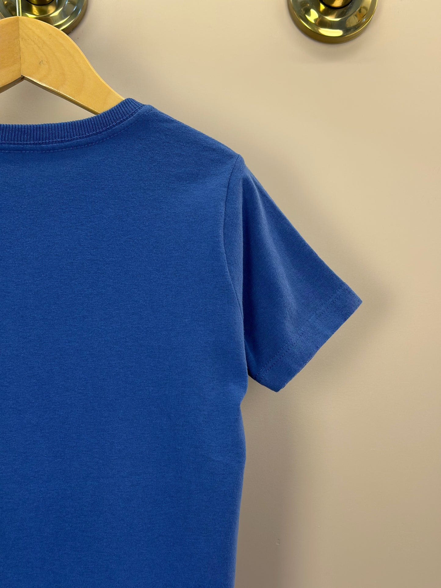 Camiseta Infantil Azul Royal Estampa Black - Dudes