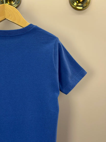 Camiseta Infantil Azul Royal Estampa Black - Dudes