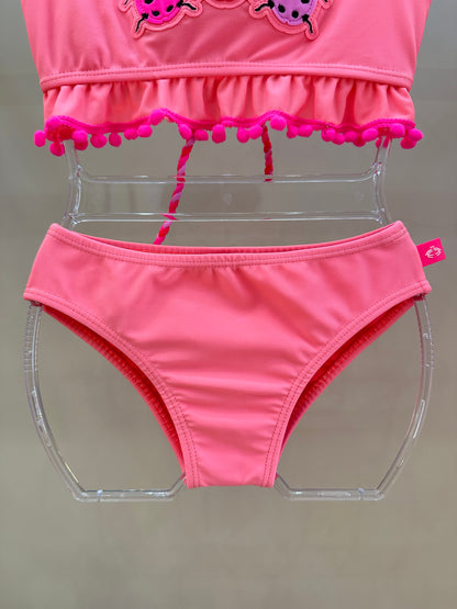 Biquíni Infantil Cropped Malu Est Joaninha - Siri Kids
