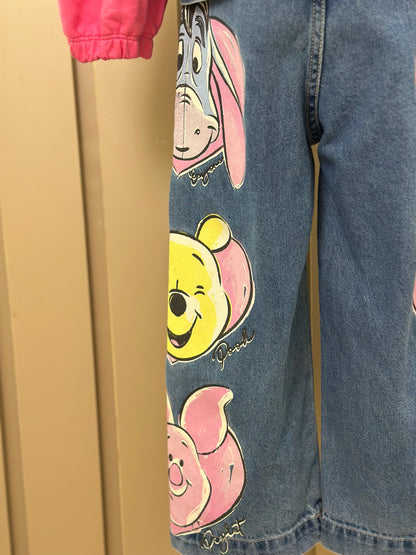Conjunto Infantil Jaqueta Jeans Moletom Pooh e Calça Jeans Pooh - Animê Petite