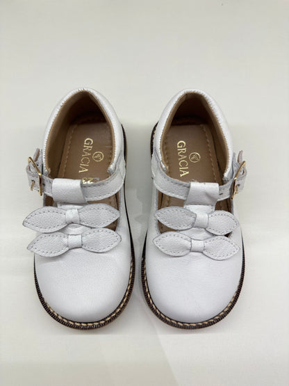 Sapato Infantil Couro Daminha Ingrid Branco - Gracia