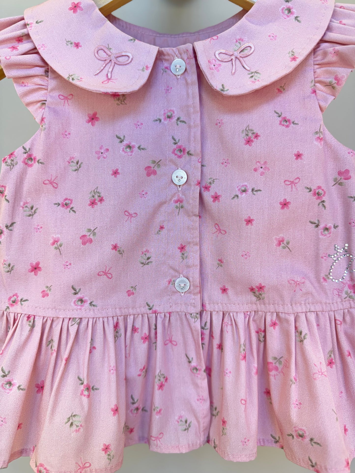 Blusa Infantil Peplum Mini Flores - Pituchinhus