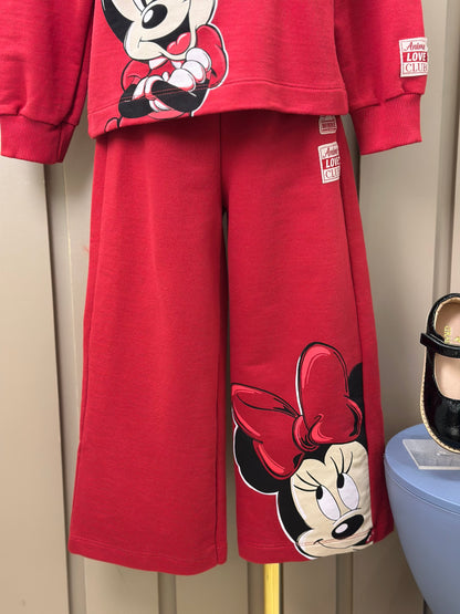 Conjunto Infantil Casaco e Calça Minnie Vermelho Berry - Animê