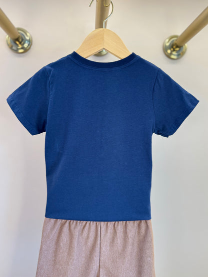 Conjunto Infantil Camiseta Algodão Ursinho e Bermuda Cotton Jeans - Little Johnny