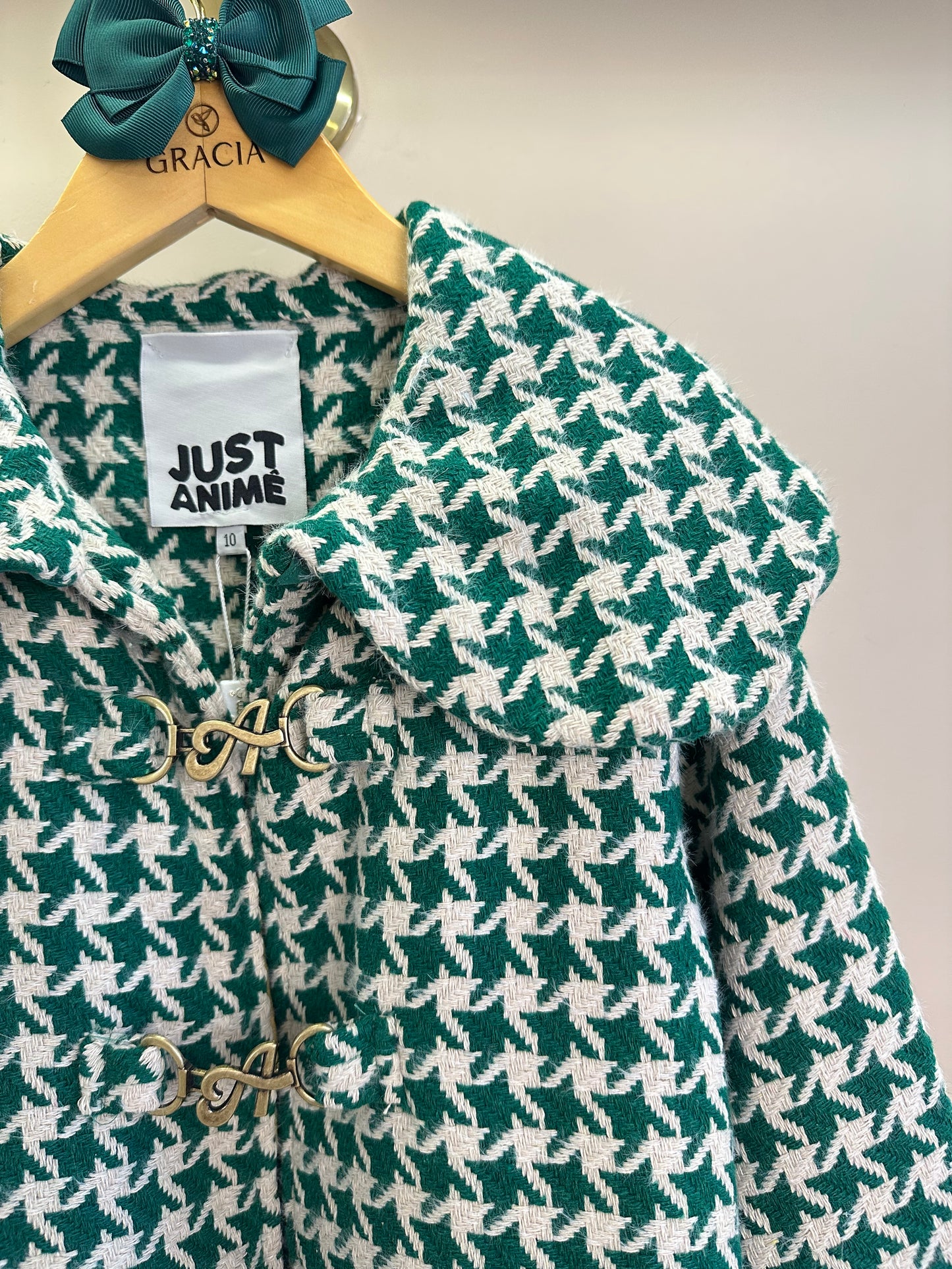 Casaco Infantil de Tweed Xadrez - Animê