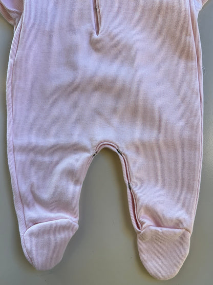 Saída de Maternidade de Algodão Luxo Rosa - Roana