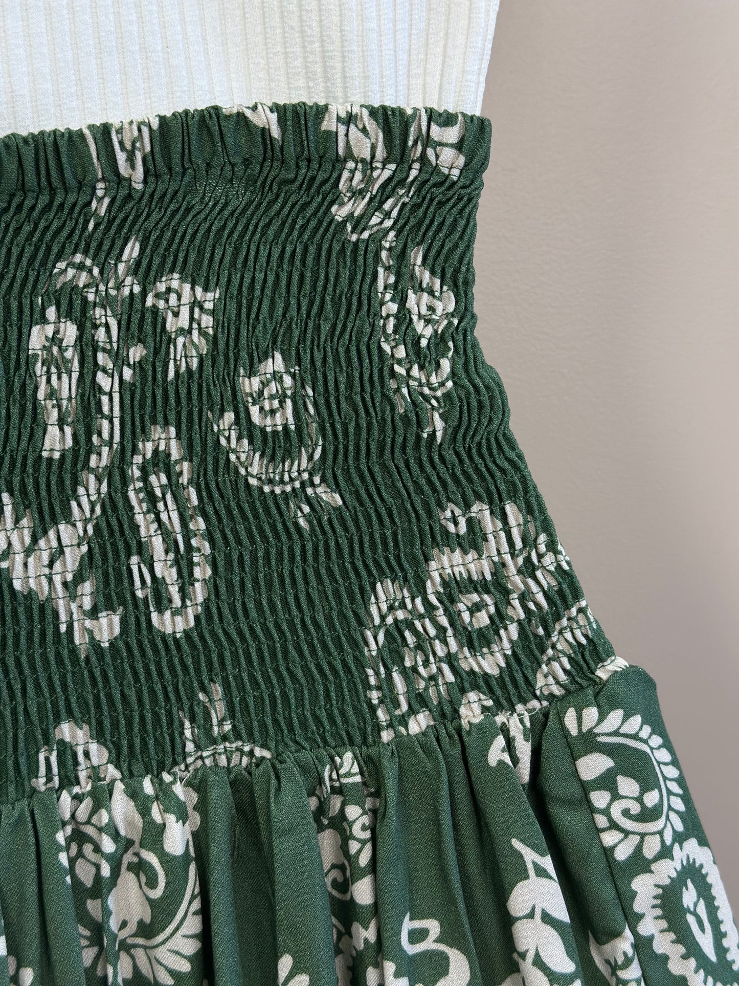 Conjunto Teen Blusa Babados Mangas Voil e Saia Viscose Verde Oliva - Two In