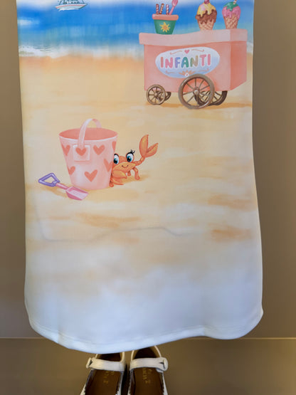 Vestido Infantil Ursinha Praia - Infanti
