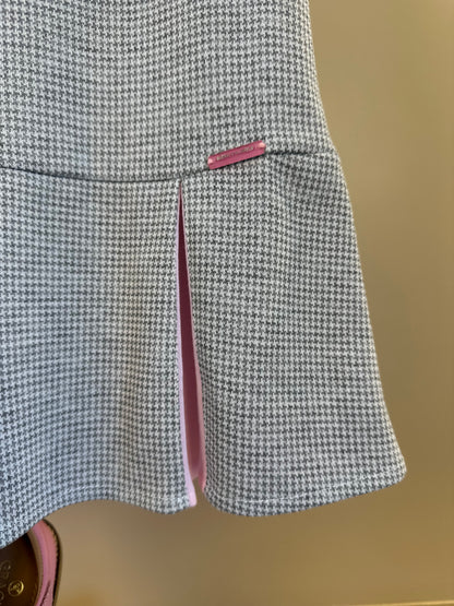 Salopete Infantil Pied Poule Laço com Camisa Gola Babadinho Branca  - Gabriela Aquarela