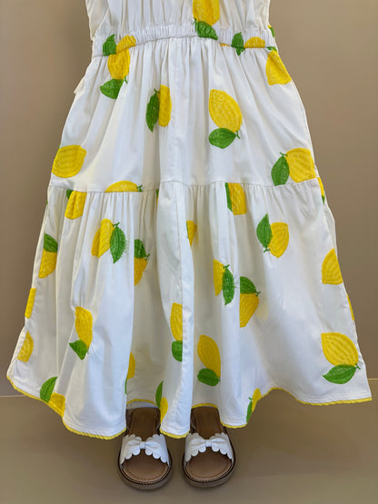 Vestido Infantil Limão Soleil - Animê