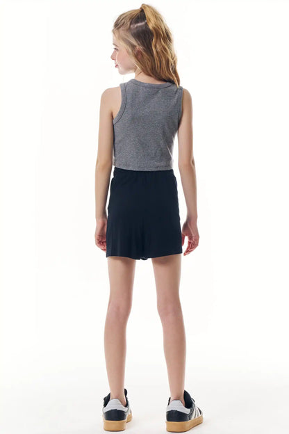 Conjunto Teen Blusa Regata e Short-Saia Molevisco - Vic Vick