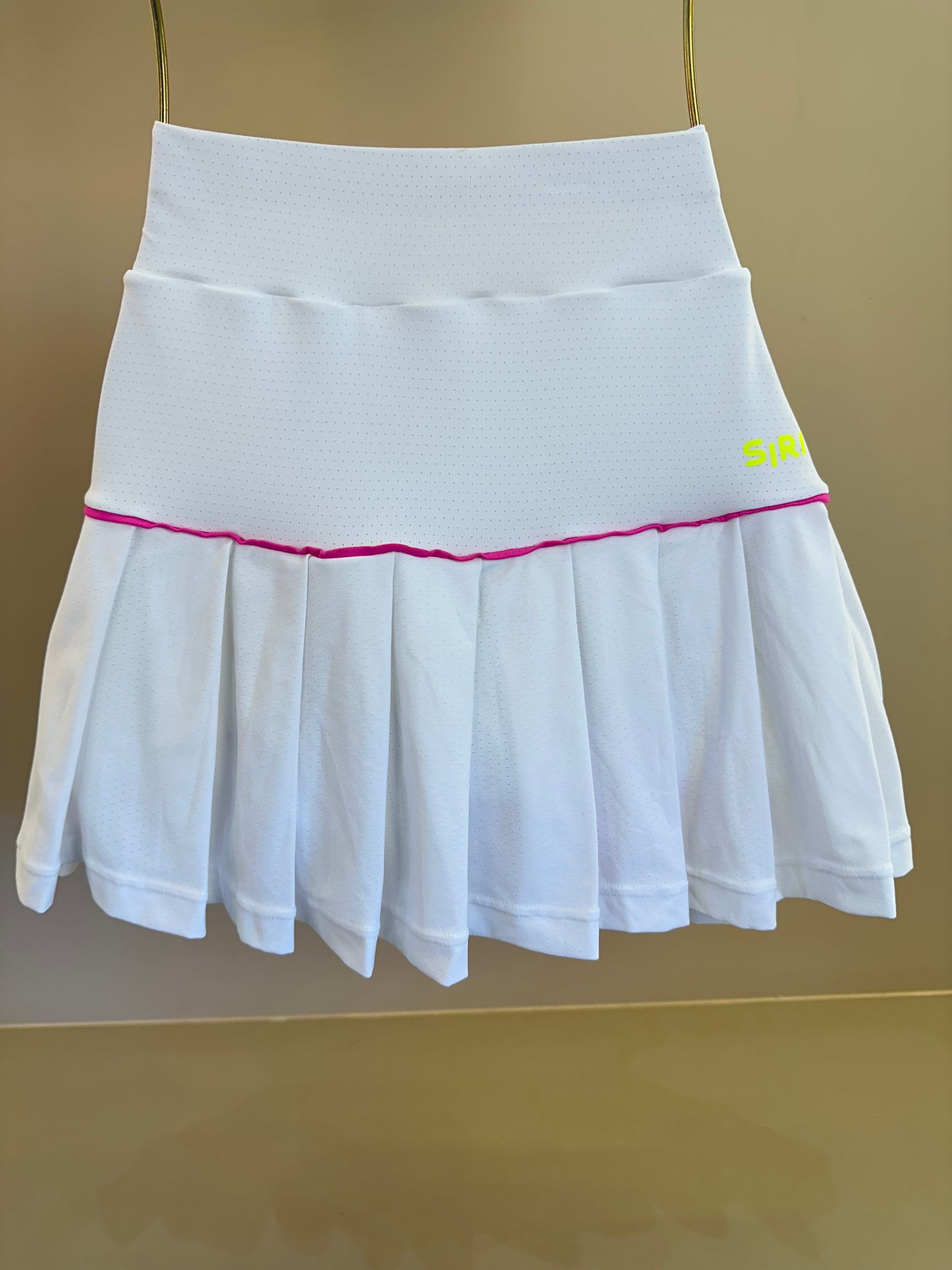 Conjunto Infantil Top Basic Six e Saia Fernanda Dry Badminton Branco - Siri Sport