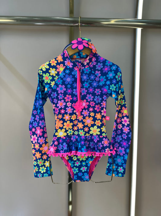 Maiô Infantil Lais Jardim Colorido - Siri Kids