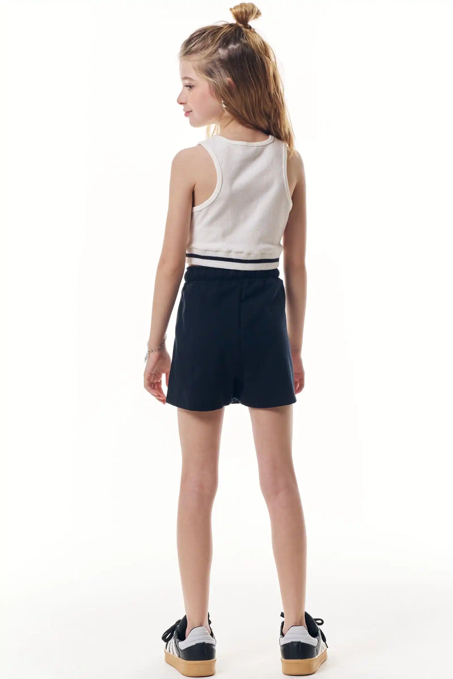 Conjunto Teen Blusa Liz e Short-Saia Moletom - Vic Vick