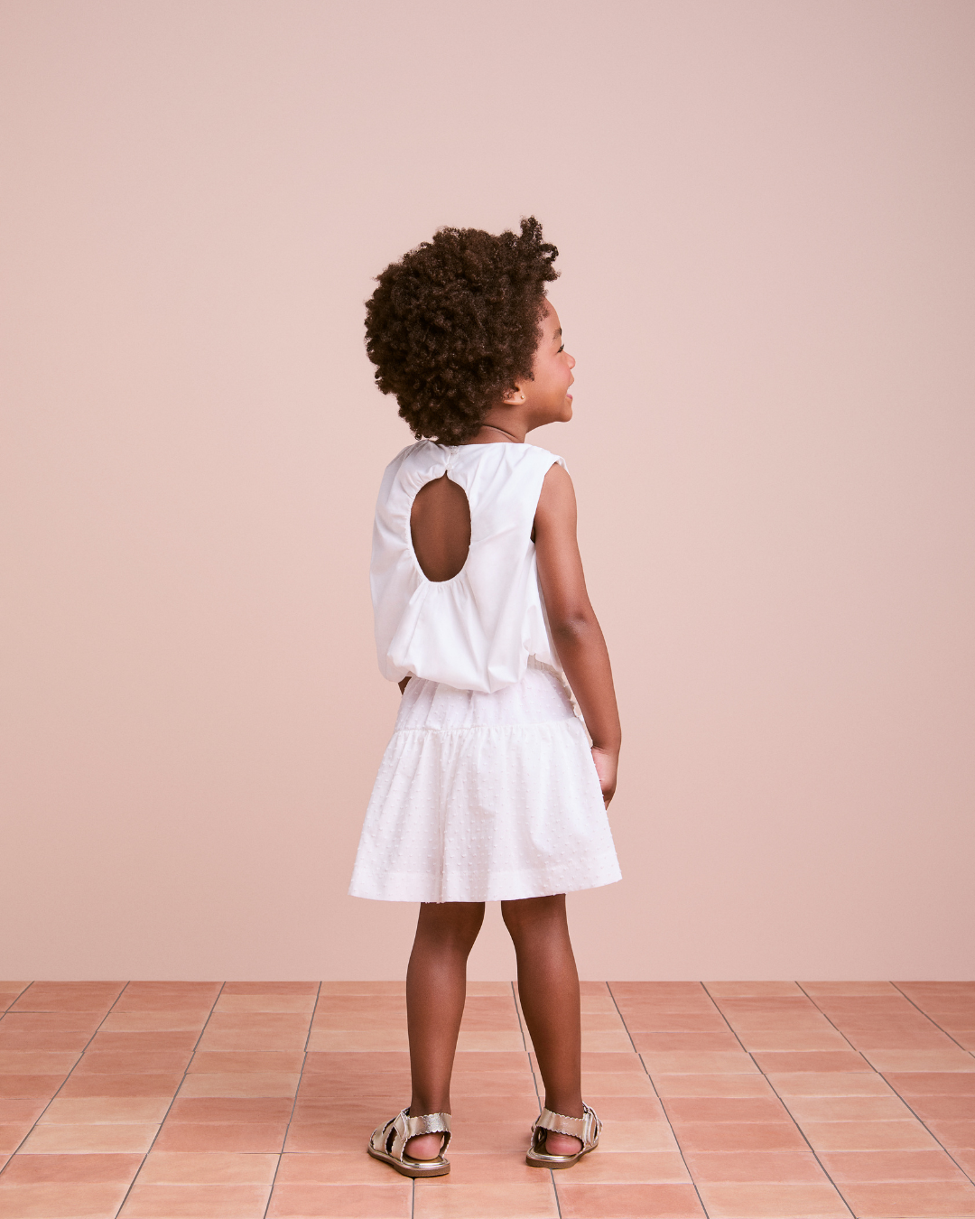 Conjunto Infantil Blusa Balonê e Saia Laise Multi Laços - Animê