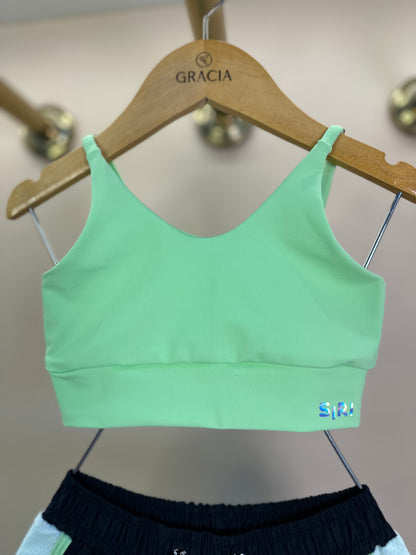 Conjunto Infantil Top Sara Maxxi Conexão e Short Infantil Lorena Eclética Conexão - Siri Sport