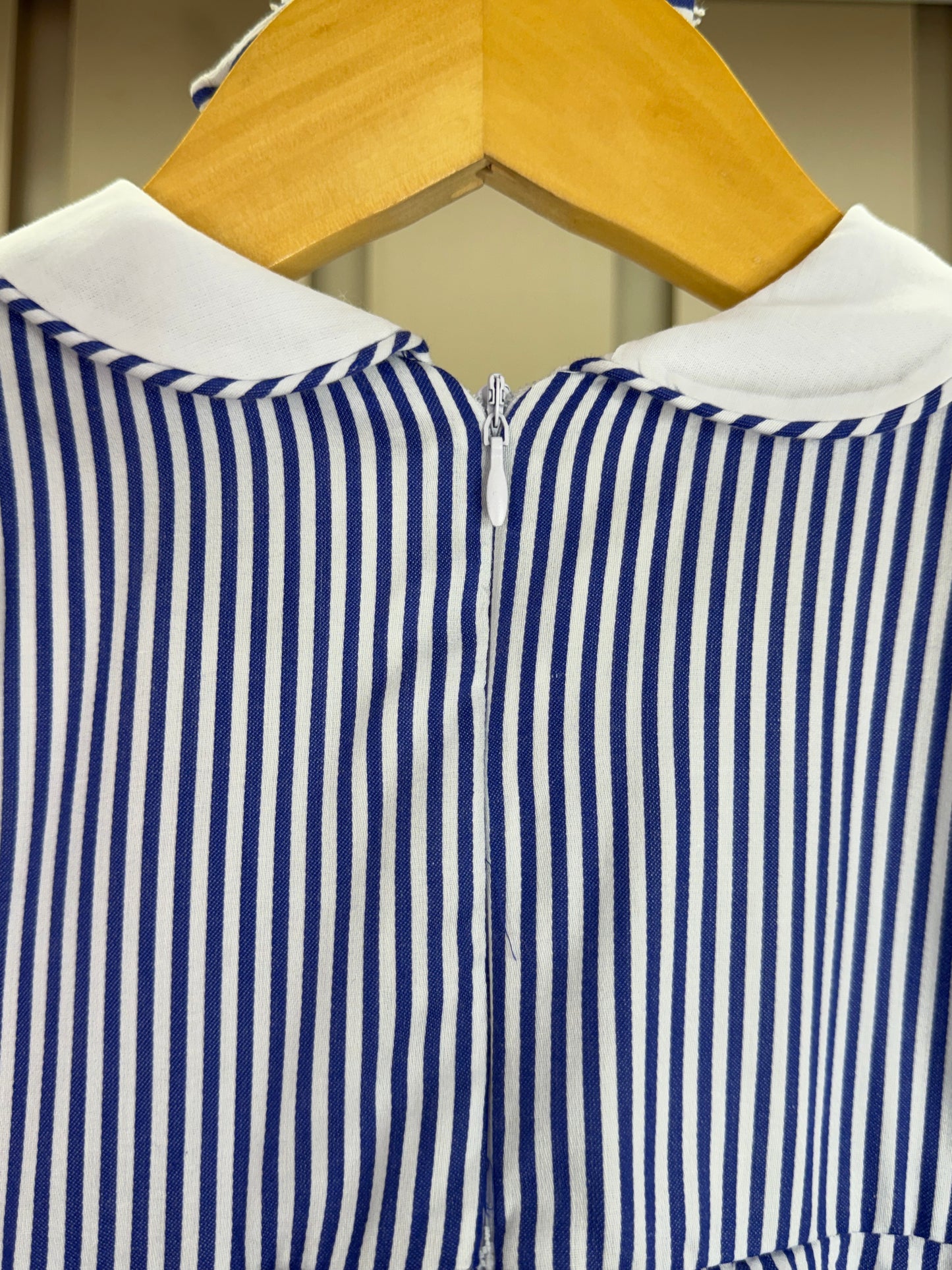 Vestido Bebê Marinheira Golinha, Lacinhos e Aplicações - Roana