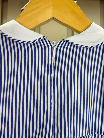 Vestido Bebê Marinheira Golinha, Lacinhos e Aplicações - Roana