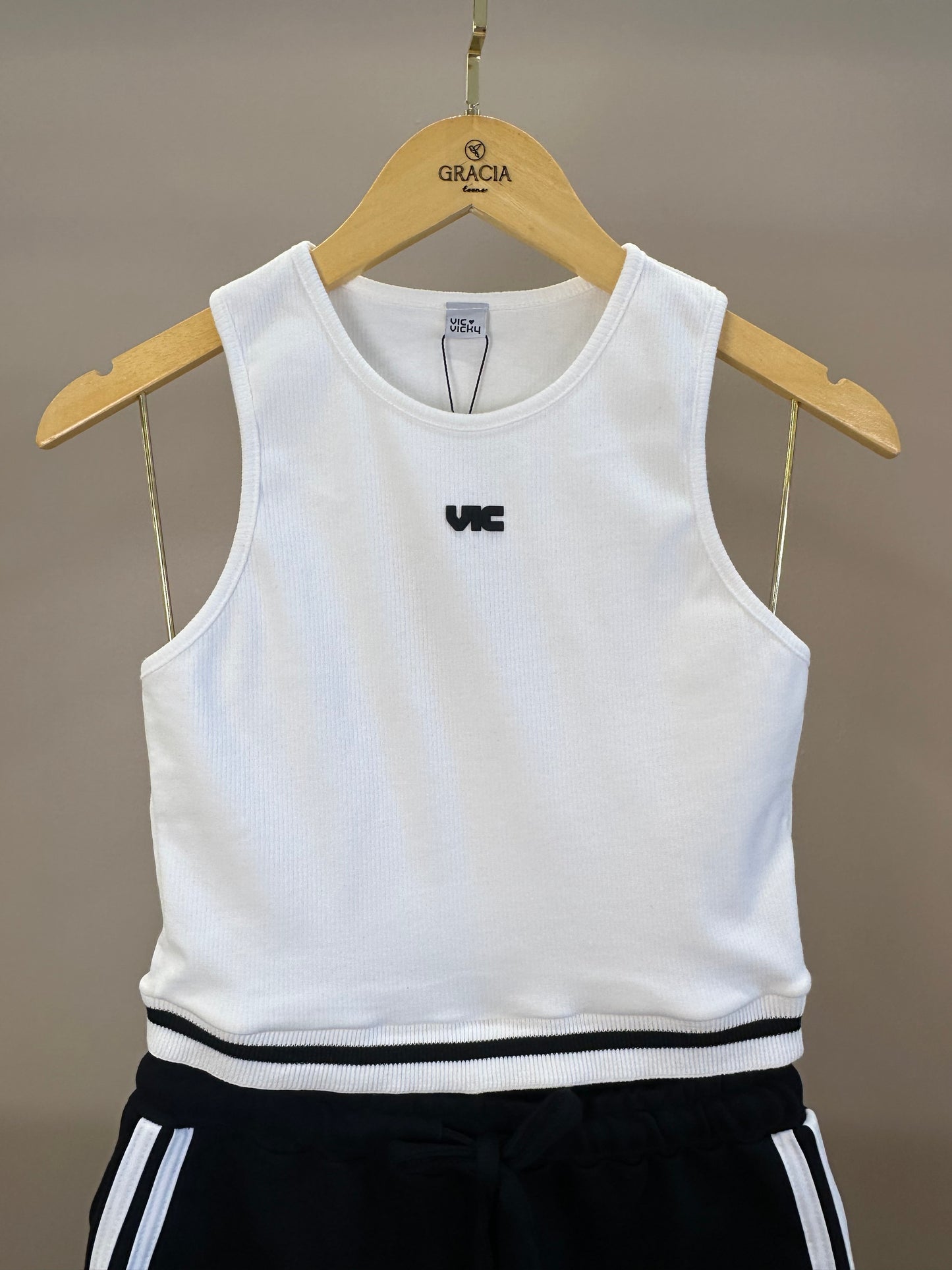 Conjunto Teen Blusa Liz e Short-Saia Moletom - Vic Vick