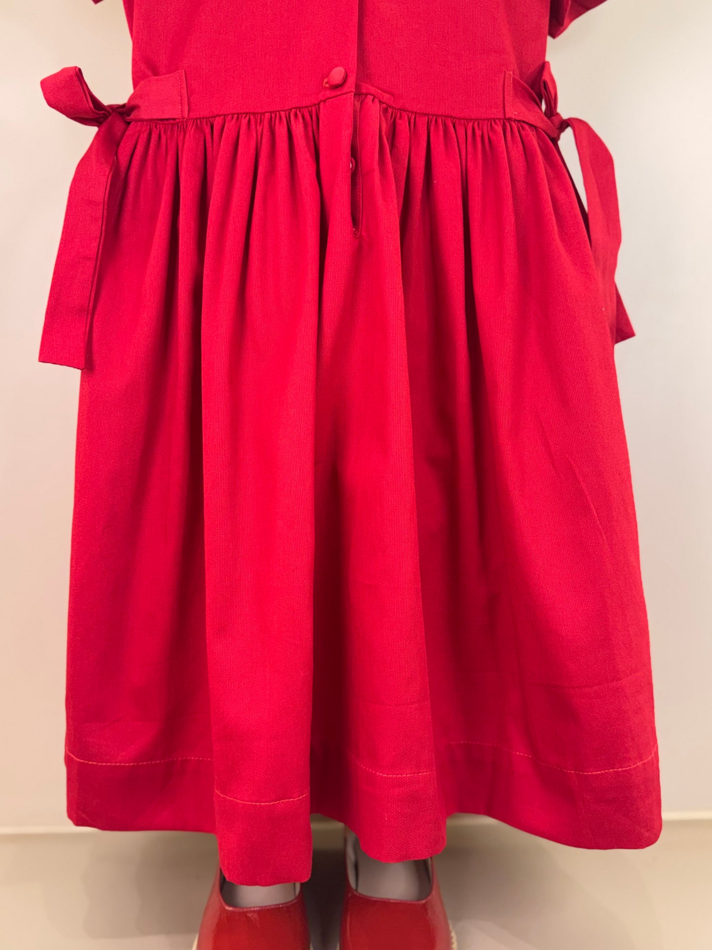 Vestido Infantil Clássico Algodão Princesa Leia Vermelho - Gracia