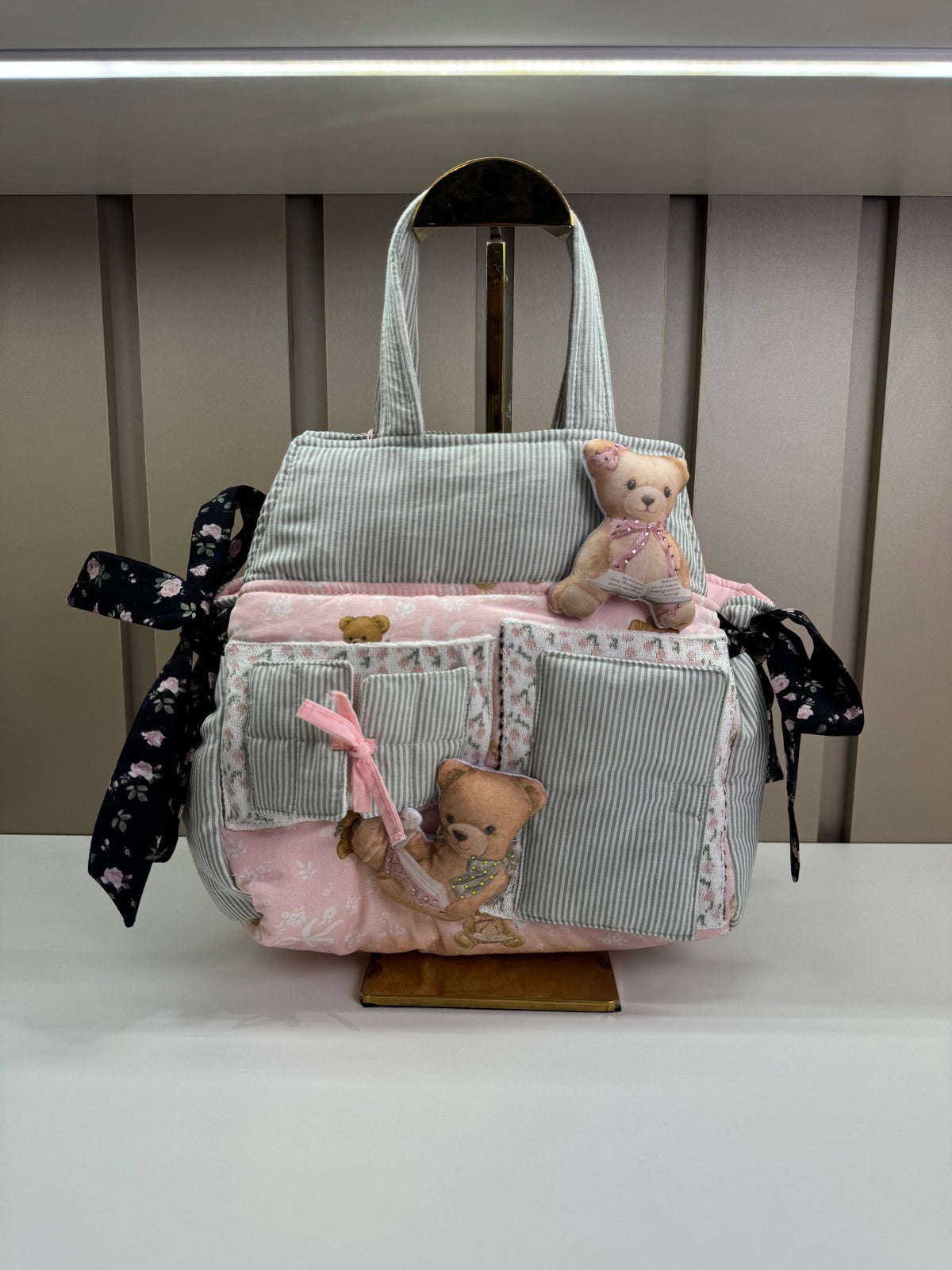 Bolsa Infantil Casinha Ursinhas Puffer - Pituchinhus