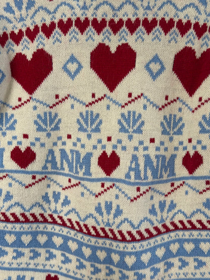 Colete Infantil Tricot Corações - Animê