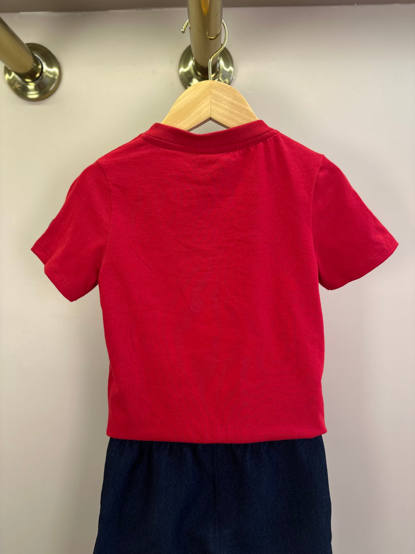 Conjunto Infantil Camiseta MC Le Mans e Bermuda Jeans - Youccie