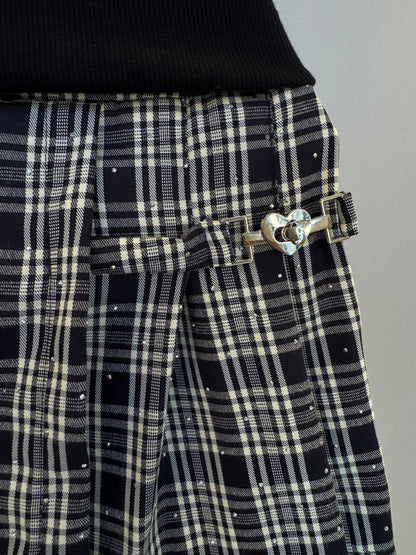Conjunto Infantil Alfaiataria Blusa e Saia-Shorts - Petit Cherie