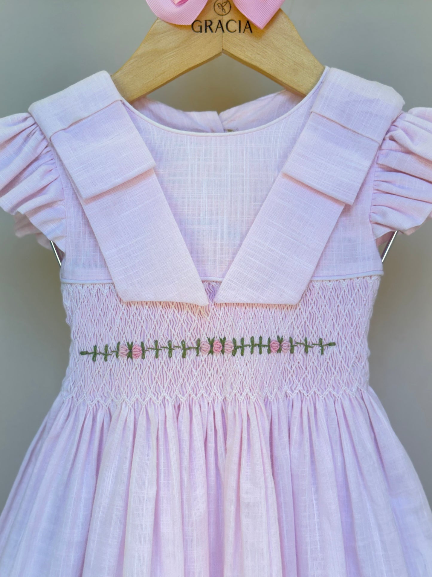 Vestido Infantil Clássico Algodão Olívia Rosa - Gracia