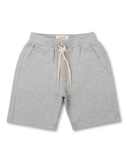 Bermuda Infantil Moletom Básica Cinza - Dame